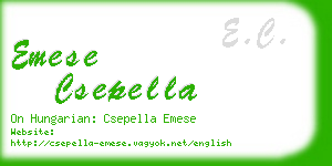 emese csepella business card